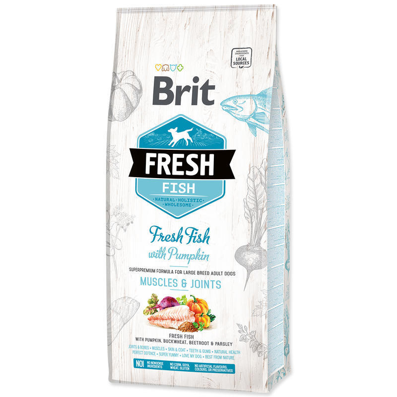 Brit Fresh Fish with Pumpkin Adult Large Muscles & Joints 12 kg