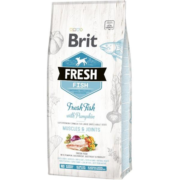 Brit Fresh Fish with Pumpkin Adult Large Muscles & Joints 12 kg