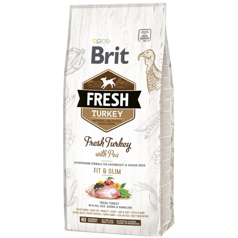 Brit Fresh Turkey with Pea Adult Fit & Slim 12 kg