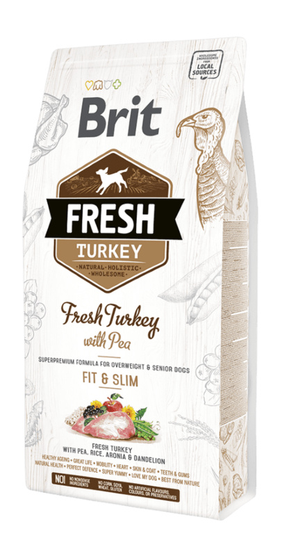 Brit Fresh Turkey with Pea Adult Fit & Slim 2,5 kg