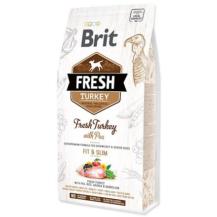 Brit Fresh Turkey with Pea Adult Fit & Slim 2,5 kg