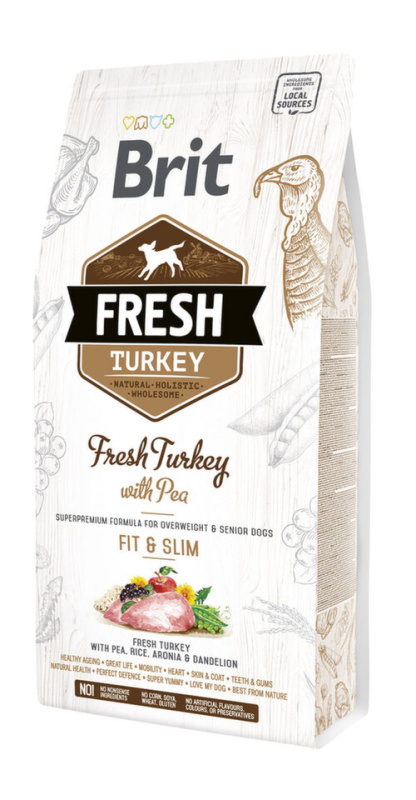 Brit Fresh Turkey with Pea Adult Fit & Slim 2,5 kg