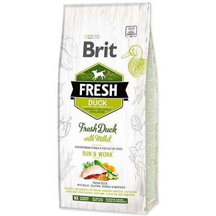 Brit Fresh Duck with Millet Adult Run & Work 12 kg