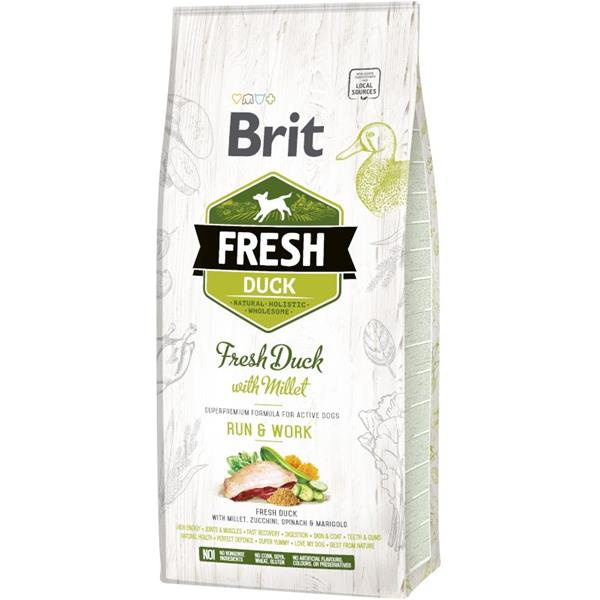 Brit Fresh Duck with Millet Adult Run & Work 12 kg