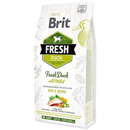 Brit Fresh Duck with Millet Adult Run & Work 2,5 kg