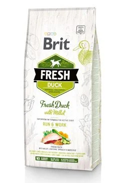 Brit Fresh Duck with Millet Adult Run & Work 2,5 kg