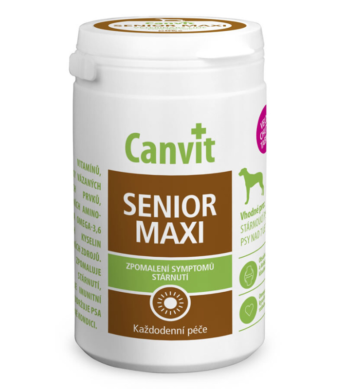 Canvit Senior MAXI pro psy ochucený 230 g