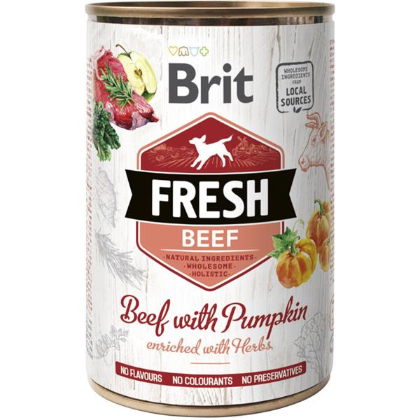 Brit Dog Fresh konz Beef with Pumpkin 400 g