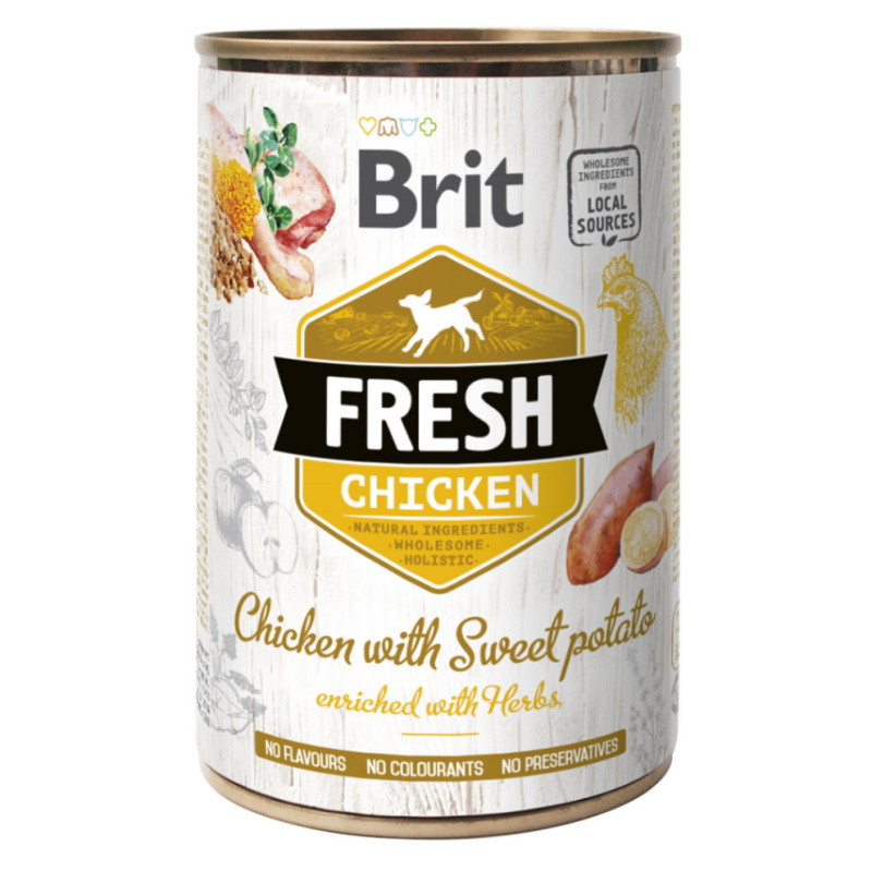 Brit Dog Fresh konz Chicken with Sweet Potato 400 g