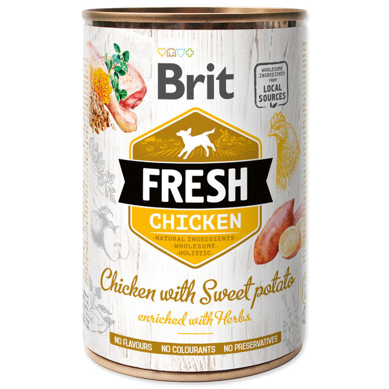 Brit Dog Fresh konz Chicken with Sweet Potato 400 g