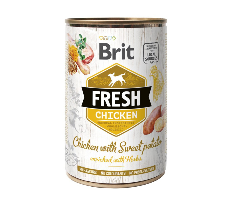 Brit Dog Fresh konz Chicken with Sweet Potato 400 g
