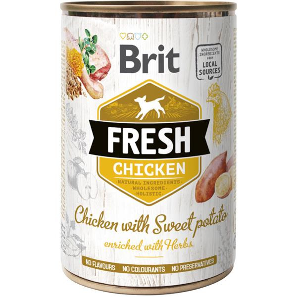 Brit Dog Fresh konz Chicken with Sweet Potato 400 g