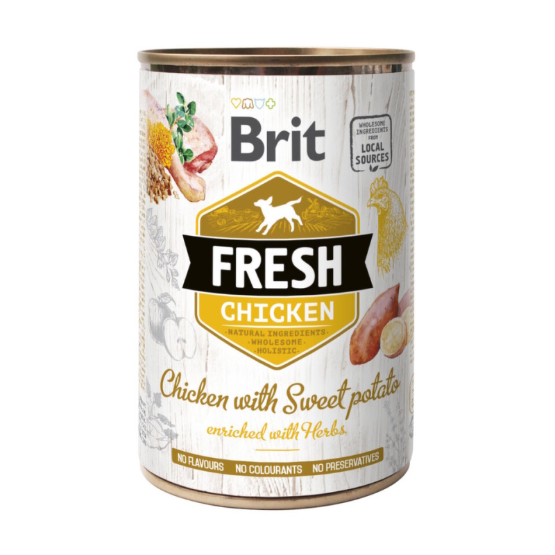 Brit Dog Fresh konz Chicken with Sweet Potato 400 g
