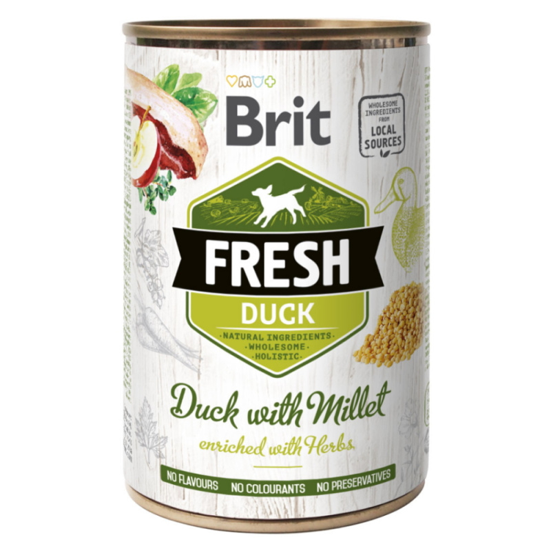 Brit Dog Fresh konz Duck with Millet 400 g