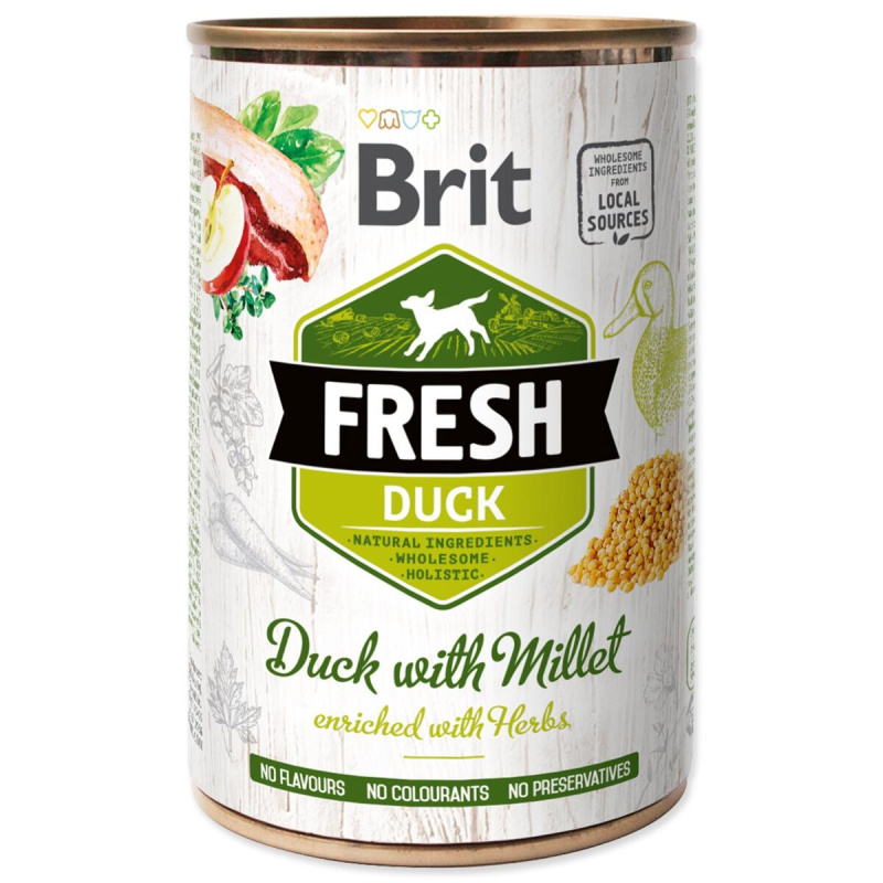 Brit Dog Fresh konz Duck with Millet 400 g