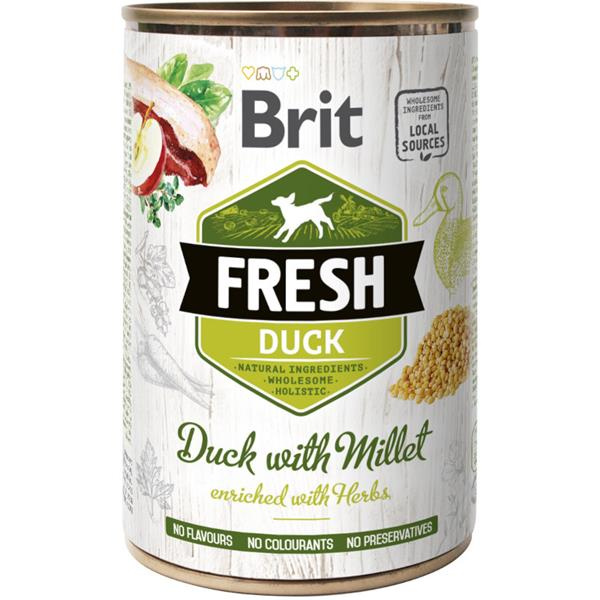Brit Dog Fresh konz Duck with Millet 400 g