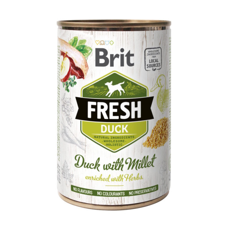 Brit Dog Fresh konz Duck with Millet 400 g