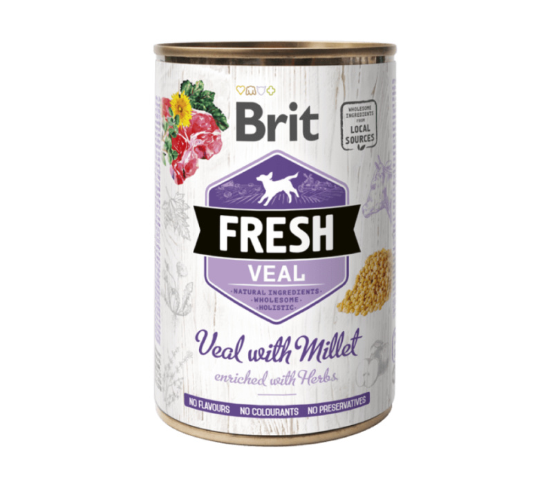 Brit Dog Fresh konz Veal with Millet 400 g