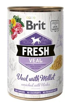 Brit Dog Fresh konz Veal with Millet 400 g