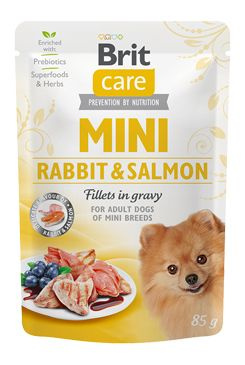 Kapsička BRIT Care Mini Rabbit & Salmon fillets in gravy 85 g