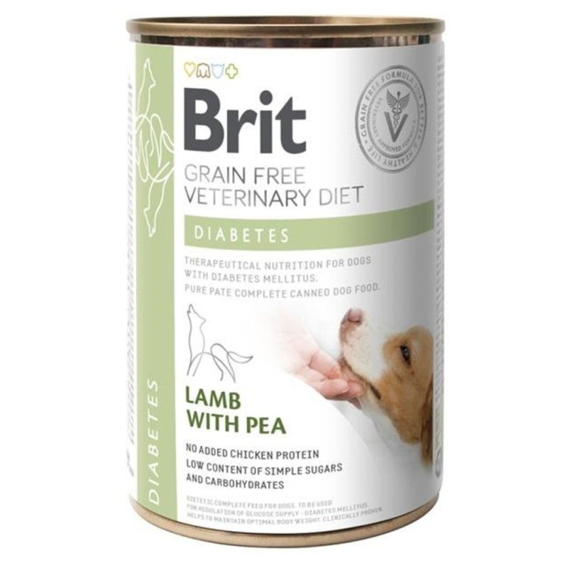 Brit VD Dog GF konz. Diabetes 400 g