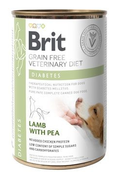 Brit VD Dog GF konz. Diabetes 400 g
