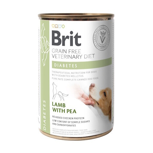 Brit VD Dog GF konz. Diabetes 400 g