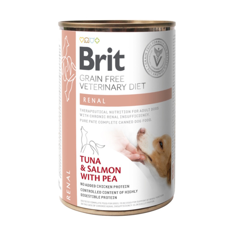Brit VD Dog GF konz. Renal 400 g