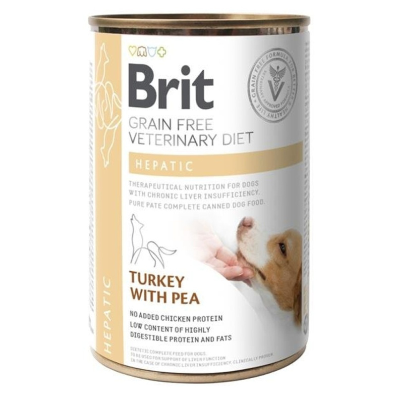 Brit VD Dog GF konz. Hepatic 400 g