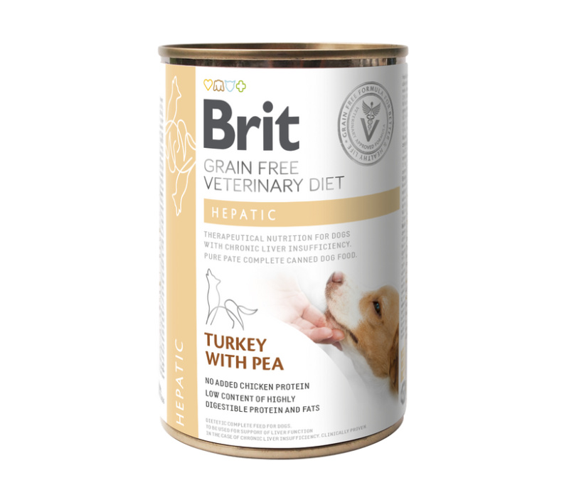 Brit VD Dog GF konz. Hepatic 400 g