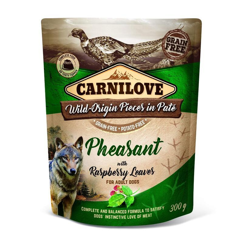 Carnilove Dog Pouch Paté Pheasant & Raspberry 300 g