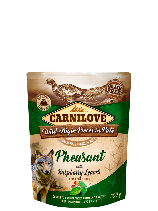 Carnilove Dog Pouch Paté Pheasant & Raspberry 300 g