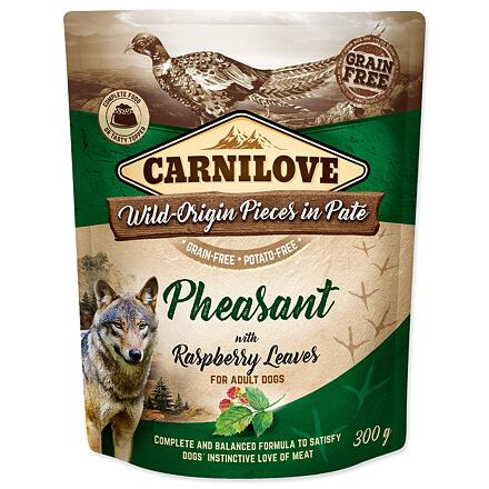 Carnilove Dog Pouch Paté Pheasant & Raspberry 300 g