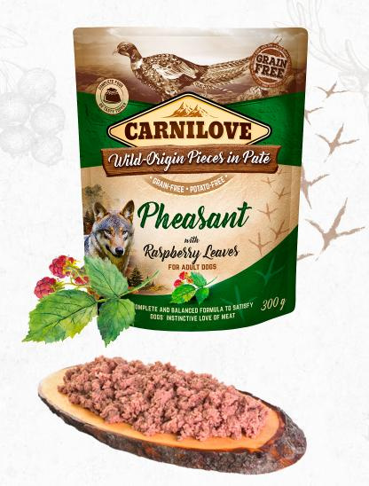 Carnilove Dog Pouch Paté Pheasant & Raspberry 300 g