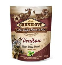 Carnilove Dog Pouch Paté Venison & Strawberry 300 g