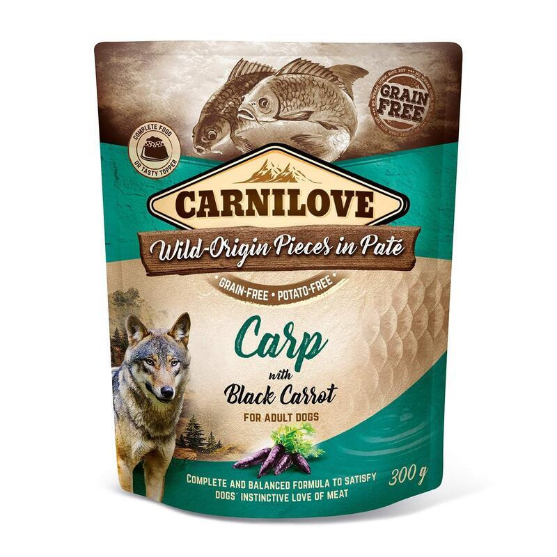 Carnilove Dog Pouch Paté Carp & Black Carrot 300 g