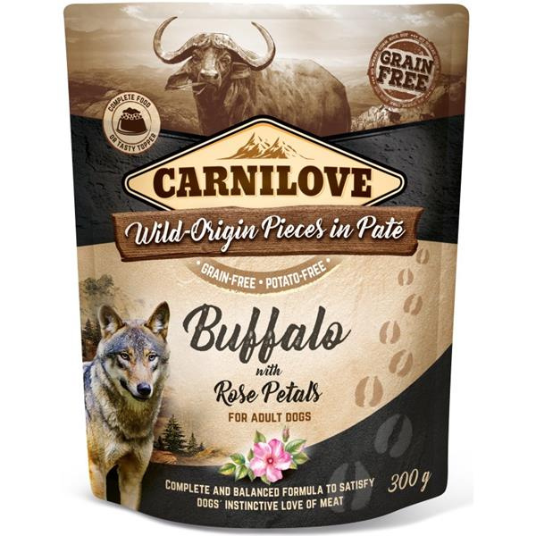 Carnilove Dog Pouch Paté Buffalo & Rose Petals 300 g