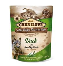 Carnilove Dog Pouch Paté Duck & Timothy Grass 300 g