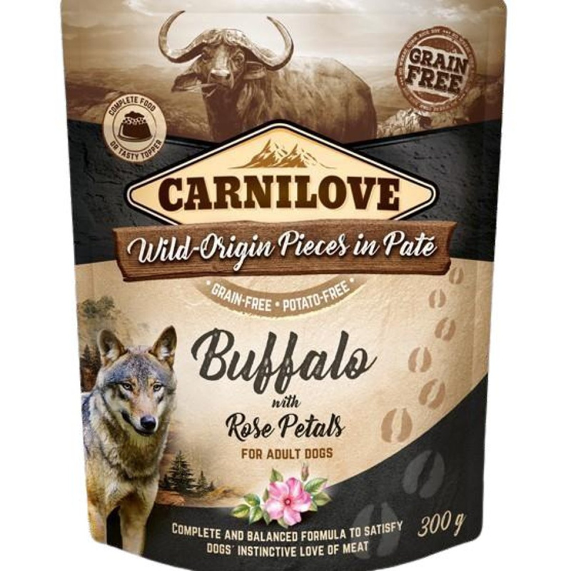 Carnilove Paté kapsička pro psy – buvol a růže