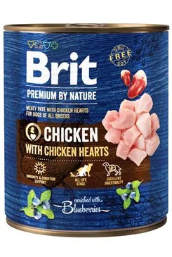 BRIT Premium by Nature Chicken with Hearts 800 g