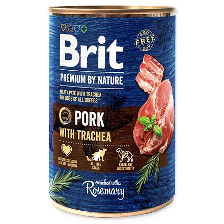 Brit Premium Dog by Nature konz Pork & Trachea 400 g