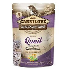 Carnilove Cat Pouch Quail & Dandelion sterilized 85 g