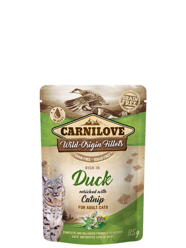 Carnilove Cat Pouch Duck Enriched & Catnip 85 g