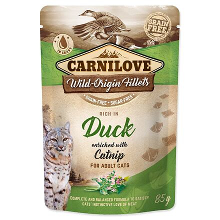 Carnilove Cat Pouch Duck Enriched & Catnip 85 g