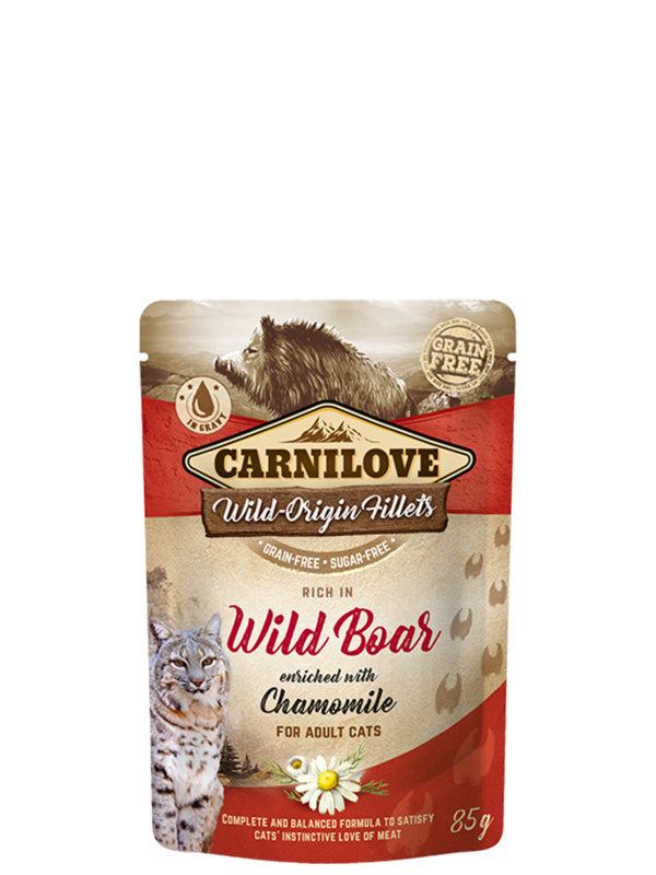 Carnilove Cat Pouch Wild Boar & Chamomile 85 g