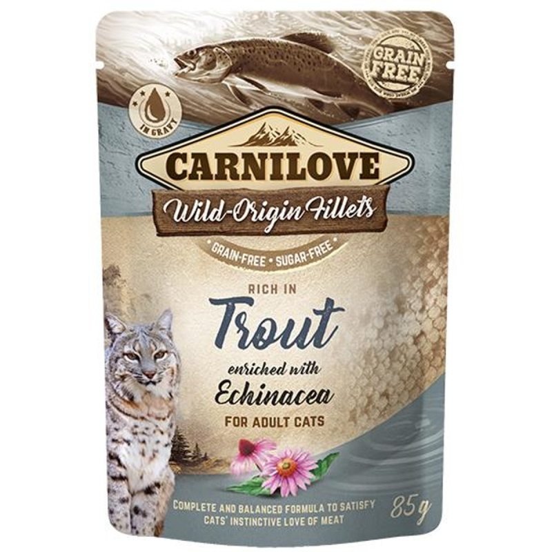 Carnilove Kapsička pro kočky – pstruh a echinacea