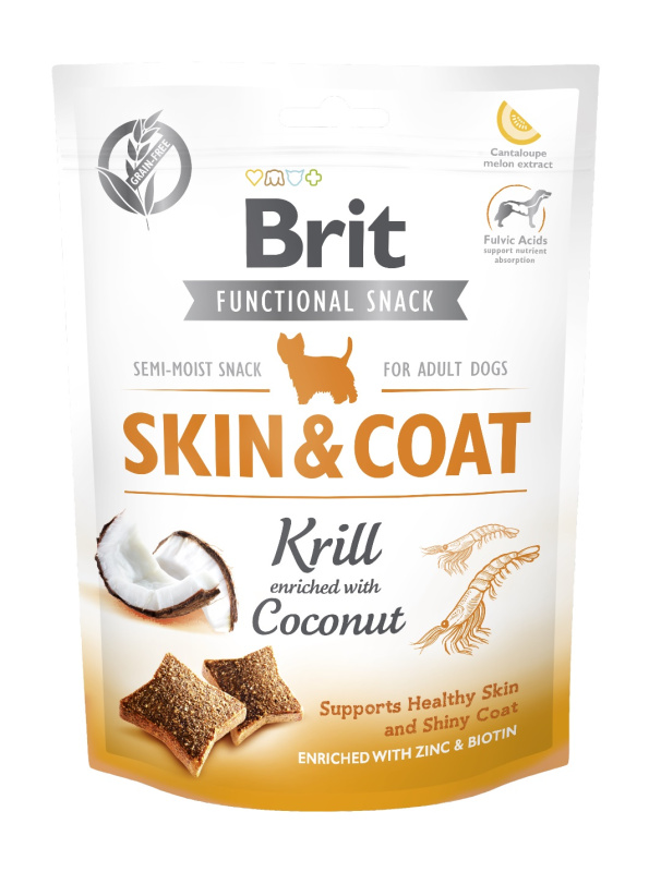 Brit Care Dog Functional Snack Skin&Coat Krill  150 g