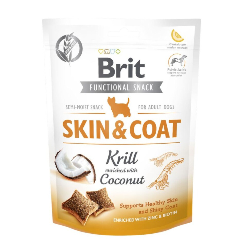 Brit Care Dog Functional Snack Skin&Coat Krill  150 g