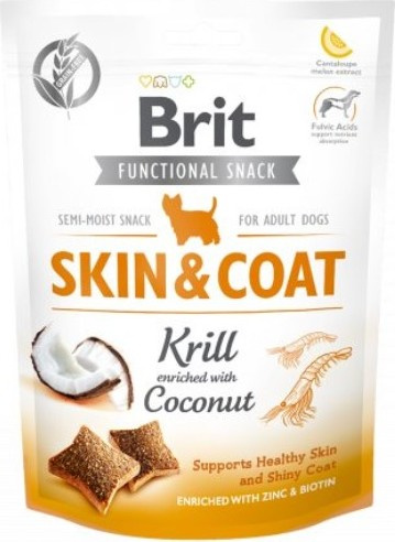 Brit Care Dog Functional Snack Skin&Coat Krill  150 g