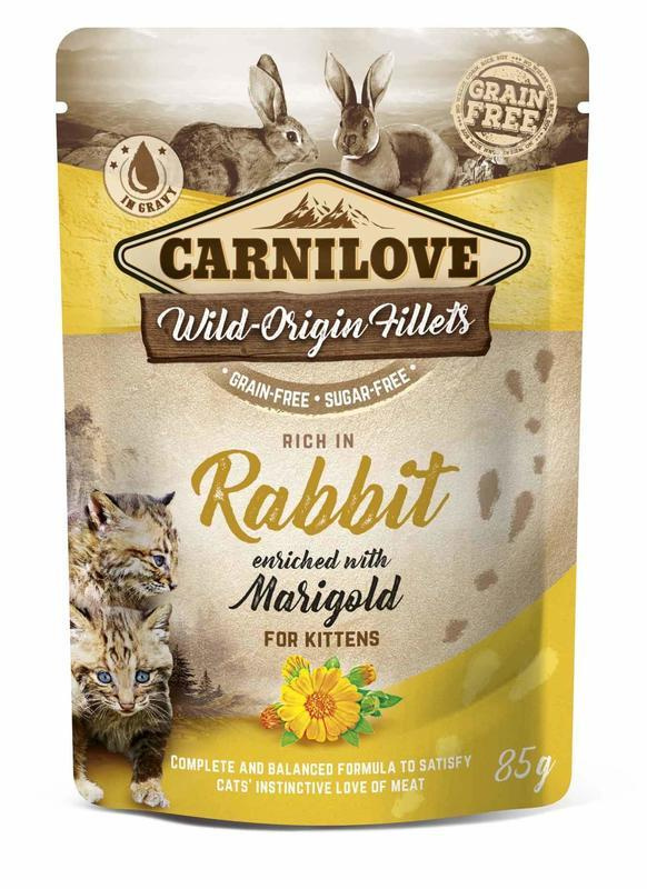 Kapsička CARNILOVE Kitten Rich in Rabbit enriched with Marigold 85 g